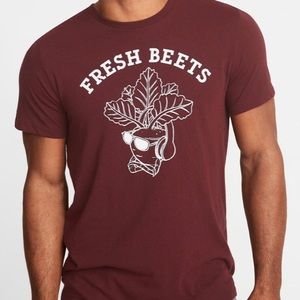 Old Navy Maroon Fresh Beets Mens Shirt